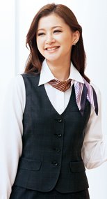 S-03600 03601 SELERY(セロリー) ベスト シャドーチェック 99-S03600