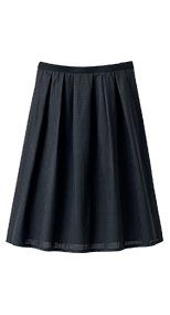 S-16520 16521 SELERY(セロリー) 上品な透け感が軽やかなタックスカート ドット 99-S16520