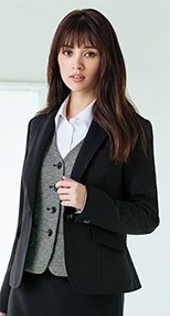 S-24710 24711 SELERY(セロリー) 夏涼しく、冬暖かい!ニットジャケット 無地 99-S24710
