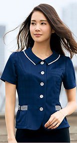 S-50550 50551 50554 SELERY(セロリー) 夏向けUVカット加工!高機能ニットのオーバーブラウス チェック 99-S50550