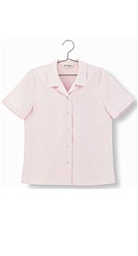 en joie(アンジョア) 06030 家庭で洗濯OKなグリーン購入法対応の半袖ブラウス 93-06030