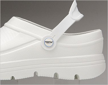 バックストラップ仕様で足元フィット