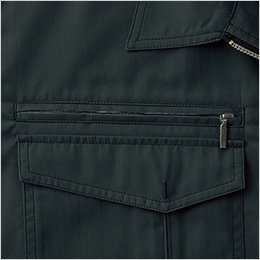右胸 ファスナーポケット