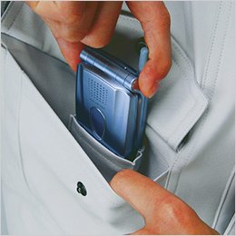 右胸 携帯電話収納ポケット
