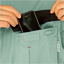 左胸 スマホ収納ポケット