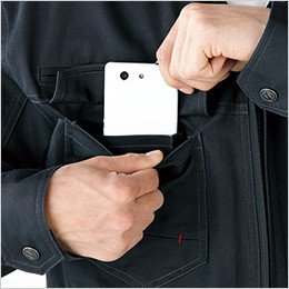 右胸 携帯電話収納ポケット