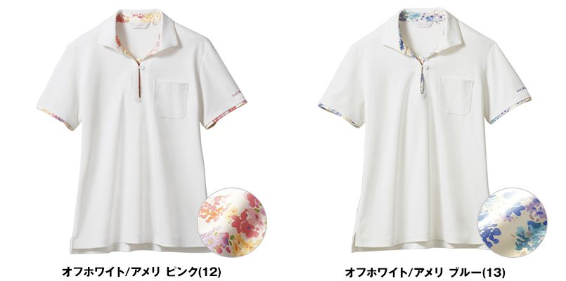 LW203 ローラアシュレイ 半袖ニットシャツ ポロシャツ(女性用)NLK 色展開
