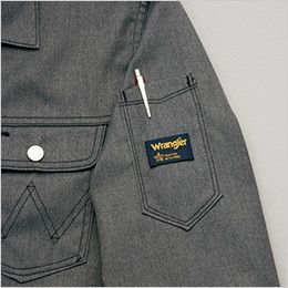 AZ64101 アイトス Wrangler(ラングラー) ジップアップジャケット(男女兼用) 左袖 ペン差し