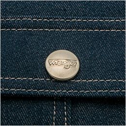 AZ64380 アイトス Wrangler(ラングラー) 胸当てエプロン(男女兼用) 刻印ドットボタン