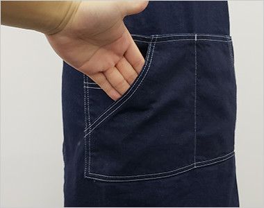 LCK79003 Lee 胸当てエプロン(男女兼用) 斜めポケット