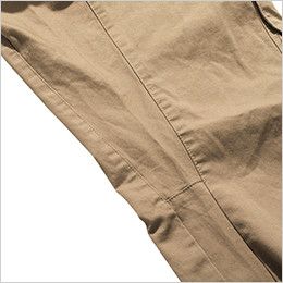 RP6904 ROCKY ツイルカーゴパンツ(男女兼用) さまざまな体勢にフィットする股下のマチで動きやすさアップ