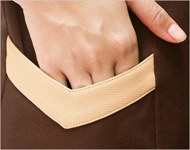 00105 BONUNI(ボストン商会) ニットワッフルシャツ/半袖(女性用) 便利なサイドポケット