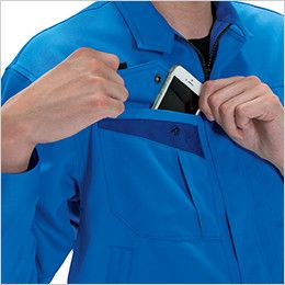 バートル 7071 ストレッチツイル長袖ブルゾン(男女兼用) Phone収納ポケット