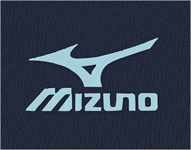 MZ-0199 ミズノ(mizuno) 入浴介助用ニットシャツ(男女兼用) サイドの配色と同色のミズノマークプリント付