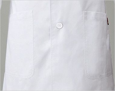 1538PP FOLK(フォーク)×Dickies ドクターコート デニム風パイピング(男性用) 両腰ポケット/右腰内ポケット