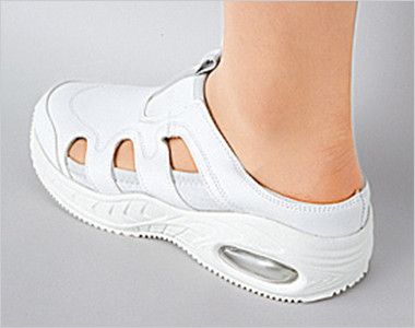 4090 FOLK(フォーク) レディスエアロパック シューズ(女性用) かかとを潰したサボタイプは脱ぎ履き簡単