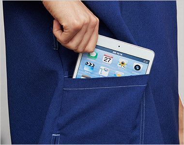 7061SC FOLK(フォーク)×Dickies スクラブ(男女兼用) 持ち運びに便利なタブレットが入るサイズのポケット付き