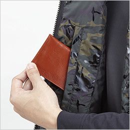 自重堂JAWIN 58710 カモフラ防寒ベスト 内ポケット