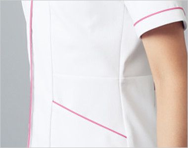 自重堂WHISEL WH12000 ワンピース パイピング(女性用) 脚長効果のあるウエスト切り替えデザイン