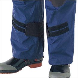 KM001 カジメイク 高強力仕事合羽(男女兼用) 独自の大型タブで裾を大胆に絞れ活動性抜群!