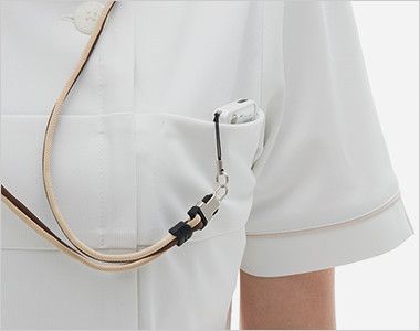LH6207 ナガイレーベン(nagaileben) ビーズベリー 半袖ワンピース(女性用) PHSポケット