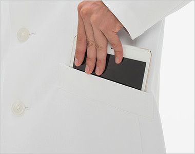 SD3000 ナガイレーベン(nagaileben) シングルコート長袖(男性用) タブレットが収納できる脇ポケット