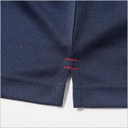 7035-51 桑和 半袖ポロシャツ(胸ポケット付き)(男女兼用) サイドスリット入り
