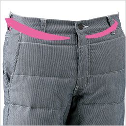 846242 TS DESIGN 防寒・ストレッチ中綿キルティングパンツ(男女兼用) ウエストストレッチ
