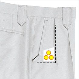ジーベック 8883 ツータック ラットズボン コインポケット付き