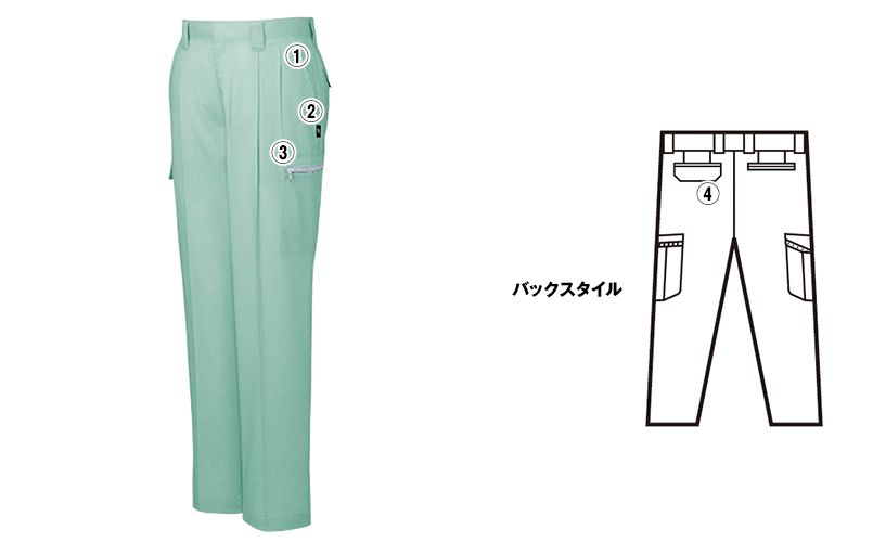 自重堂 47802 エコ 5バリュー ツータックカーゴパンツ(JIS T8118適合) 商品詳細・こだわりPOINT