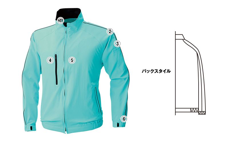 3300 桑和 カラーブルゾン 商品詳細・こだわりPOINT