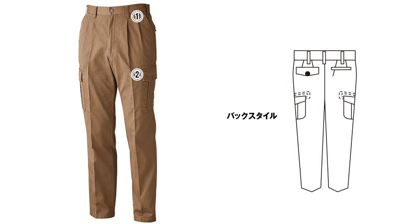 ジーベック 1783 ツータック ラットズボン 商品詳細・こだわりPOINT