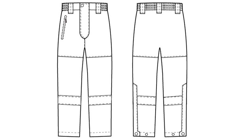AZ56304 アイトス・ディアプレックス 全天候型リフレクターパンツ ハンガーイラスト・線画