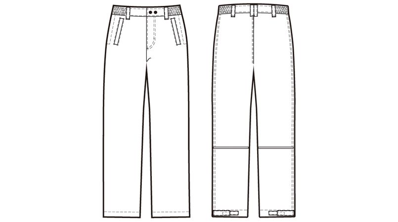 AZ8562 アイトス 防風防寒パンツ ハンガーイラスト・線画